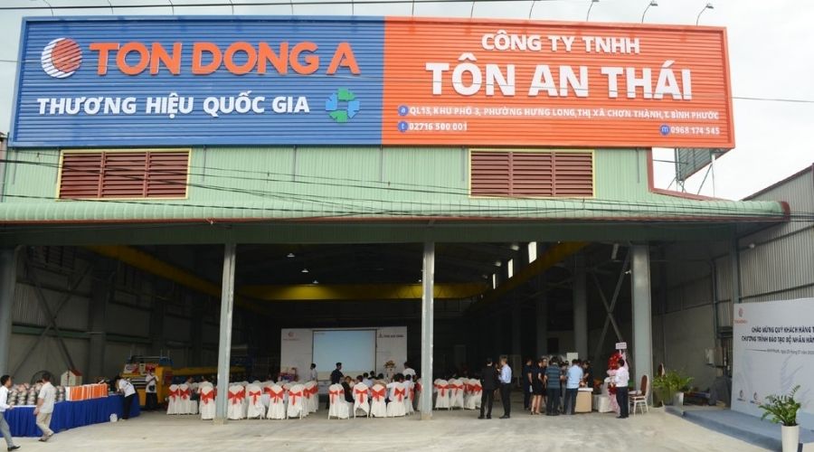 Công ty TNHH Tôn An Thái tại tỉnh Bình Phước