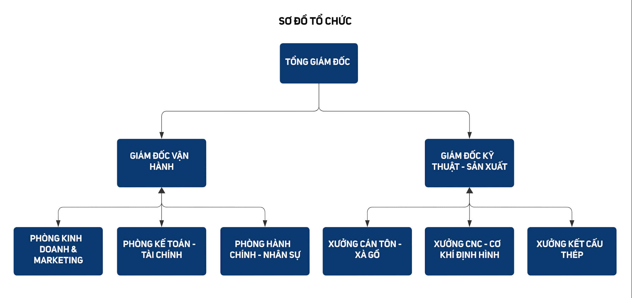 Sơ đồ tổ chức bộ máy công ty