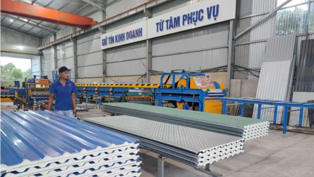 Cấu tạo tôn xốp PU