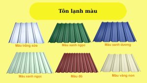 Giá tôn lạnh màu
