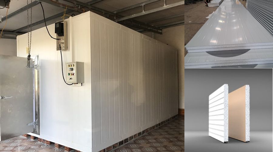 Tôn xốp được sử dụng làm kho lạnh