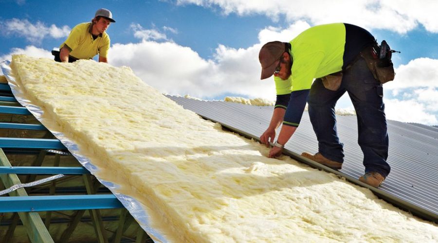 Rockwool được sử dụng làm mái nhà xưởng