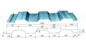 kích thước tôn sàn deck
