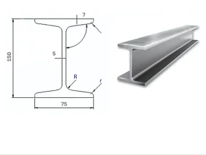 Thép hình I150x75x5x7