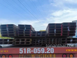 Thép hình U100x43x3x4.5×6 hình 2