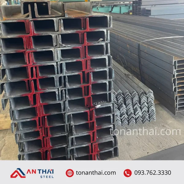 Thép hình U100x45x4.8×5.6x6m hình 2