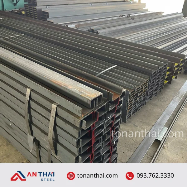 Thép hình U100x50x5x6m hình 2