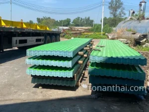 Tôn nhựa PVC ASA BM Green 2