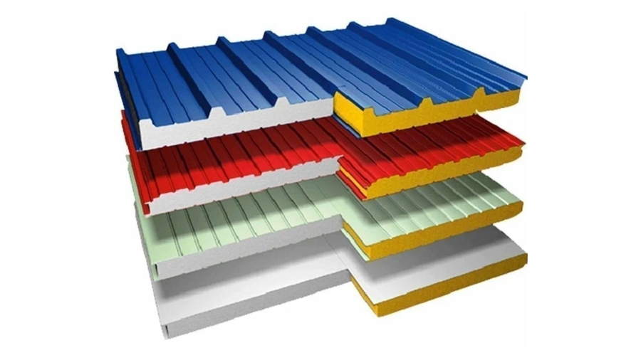 Tôn Panel 2 với nhiều màu sắc khác nhau