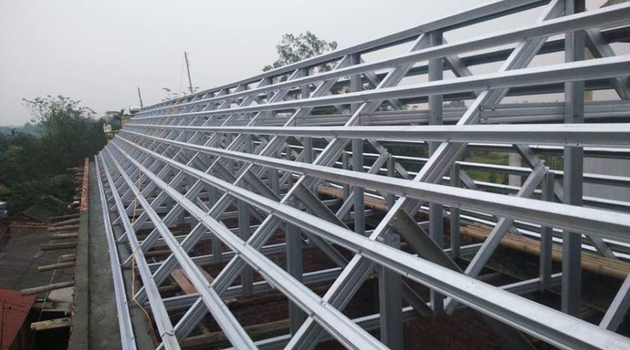 Xà gồ z120 làm khung mái nhà xưởng