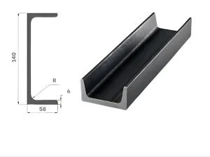 Thép hình U140x5.8x6x12m